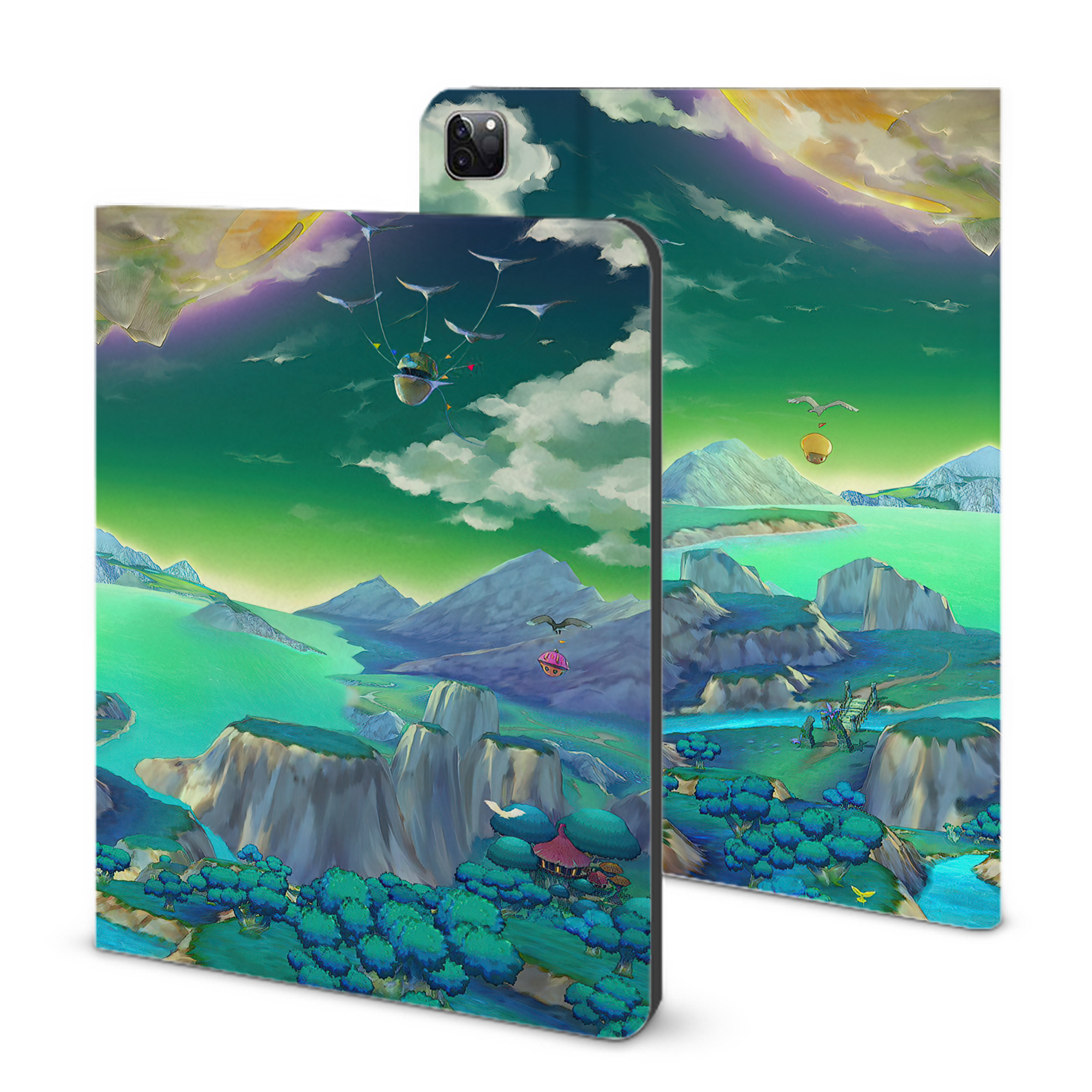 （画像用） ドラゴンクエスト Doragon Kuesuto Dragon Quest IPad ケース ブック型 PUレザー TPU 耐衝撃 軽量 薄型 ペン収納なし 全面保護 IPad 各モデル対応